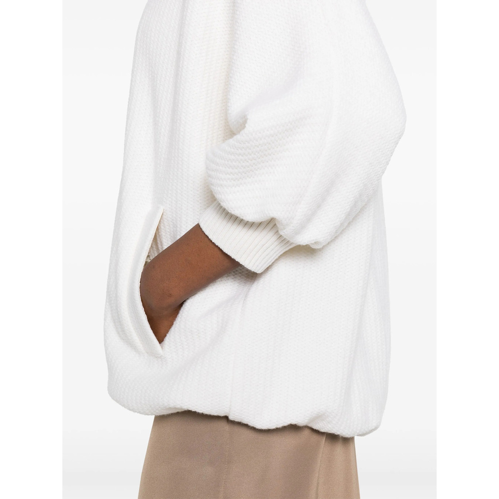 Max Mara Ivory Wool Blend Cirino Jacket In White