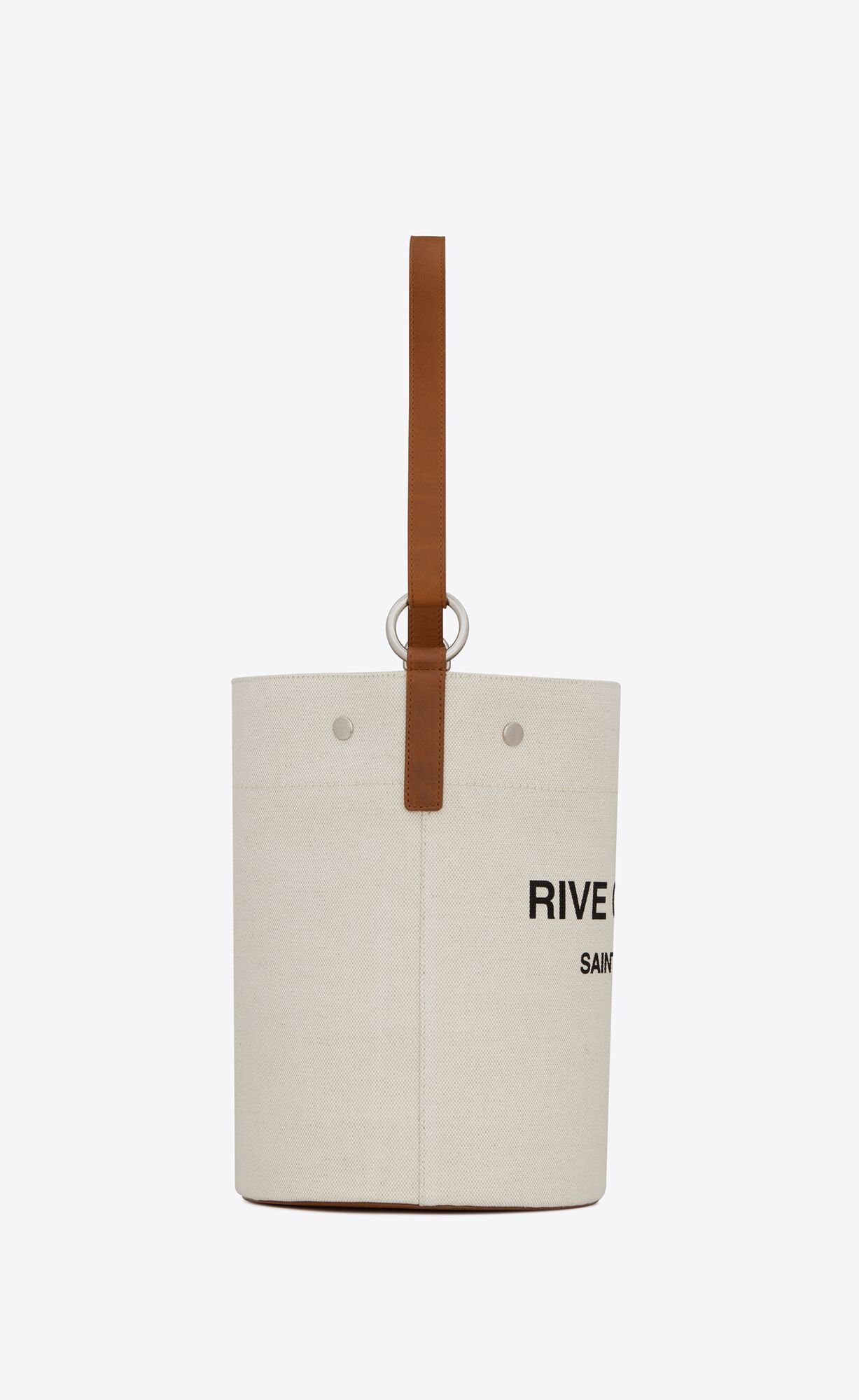 Saint Laurent Rive Gauche Shopping Bag In White