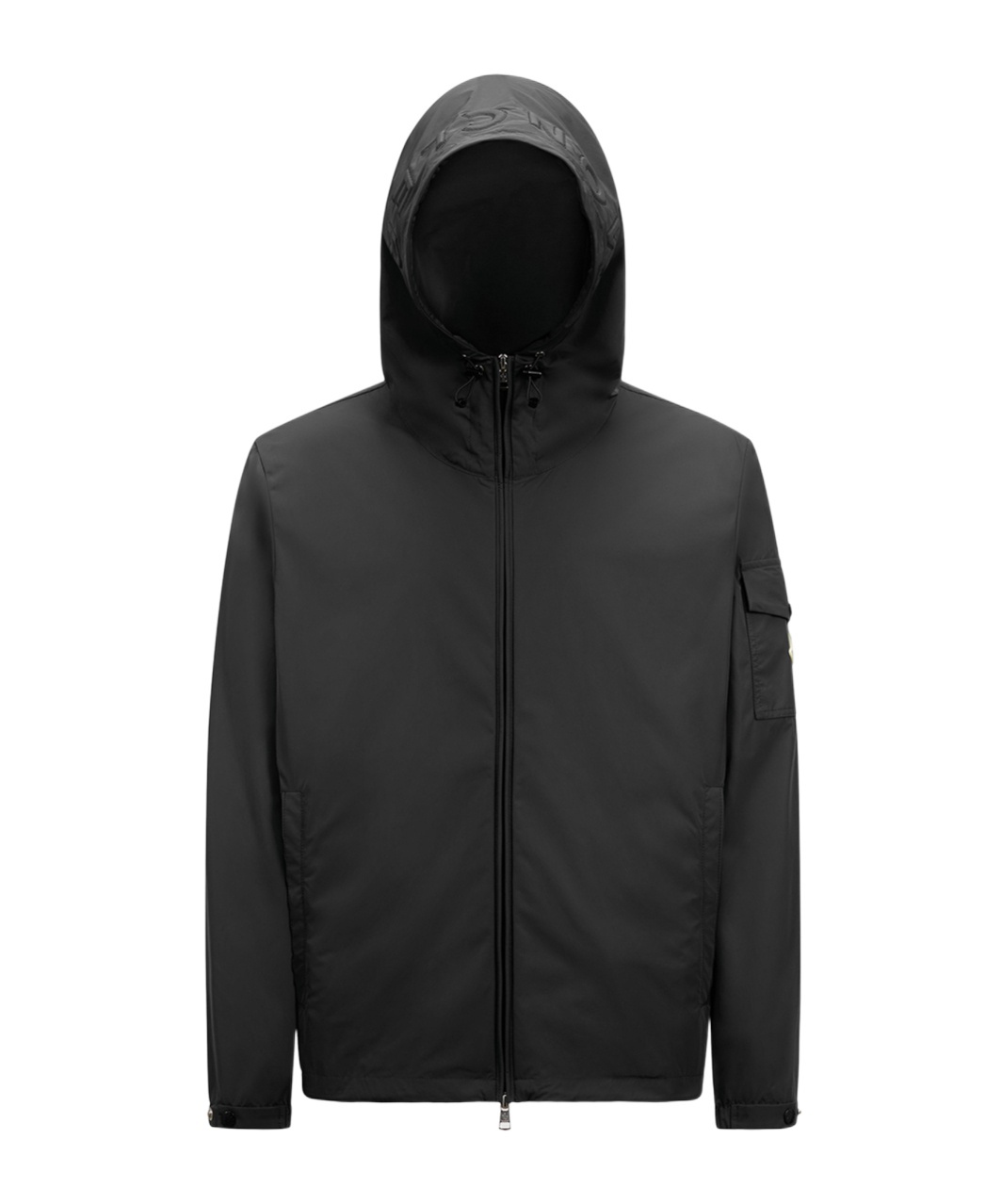 Moncler Hooded Casual Jacket In Black
