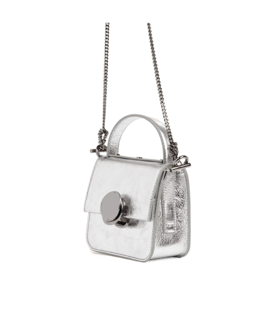 Chloé Penelope Miniature Flip Mini Bag In Gray