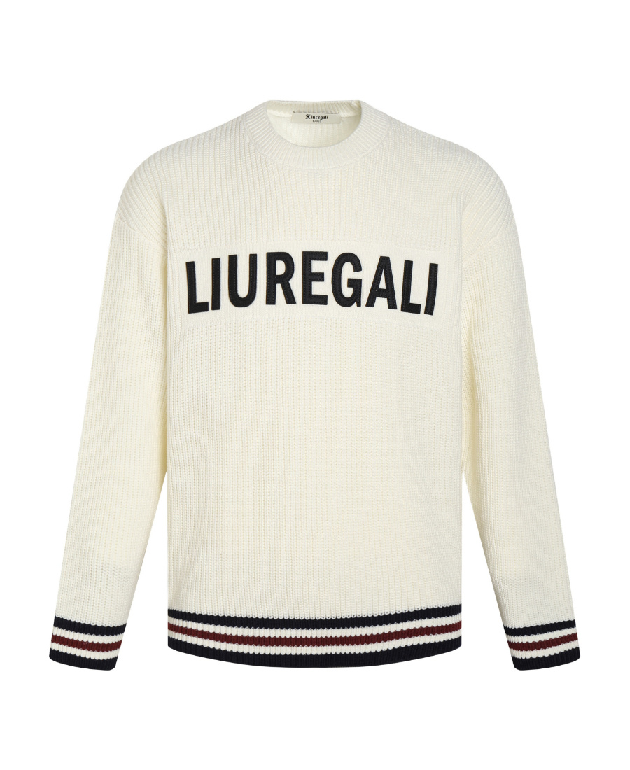 Liuregali Long-sleeved Sweater In White