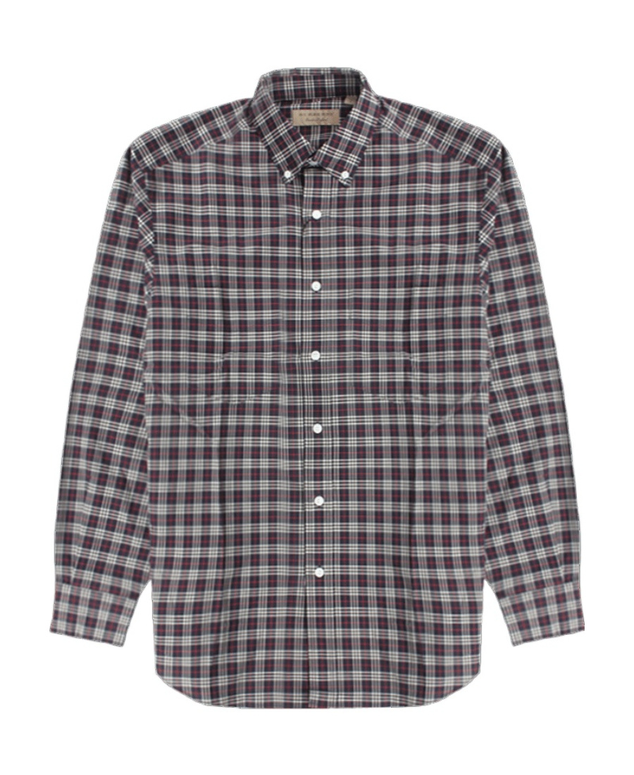 Burberry Cotton Shirt In Gray