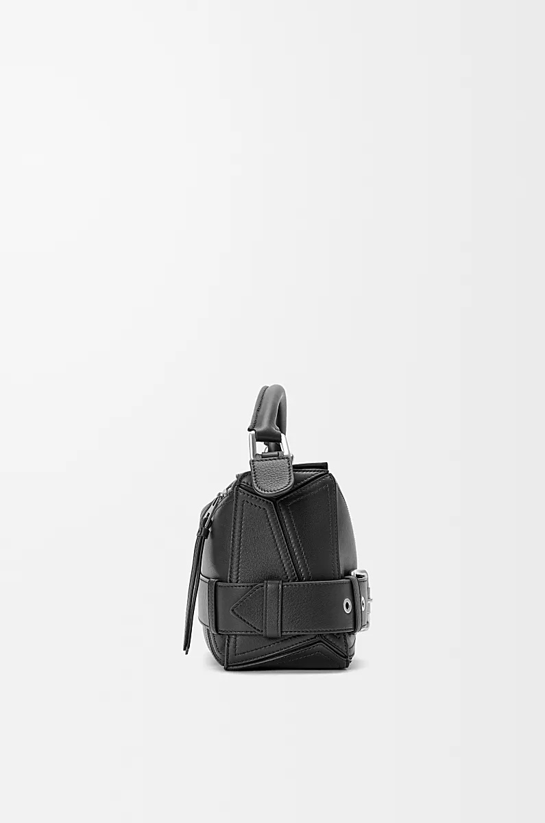 Loewe Womens Black Puzzle Biker Small Leather Cross-body Bag