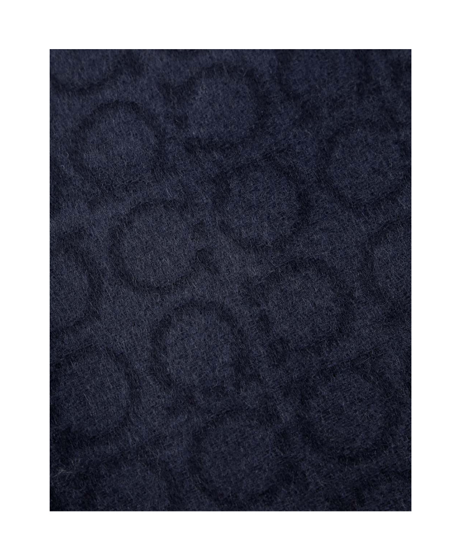 Ferragamo Logo Scarf In Black