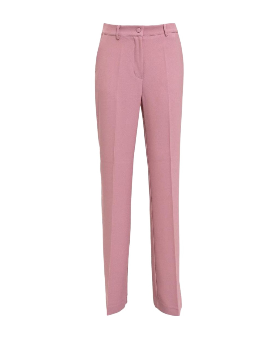 Hebe Studio High Waist Slim Trousers In Pink