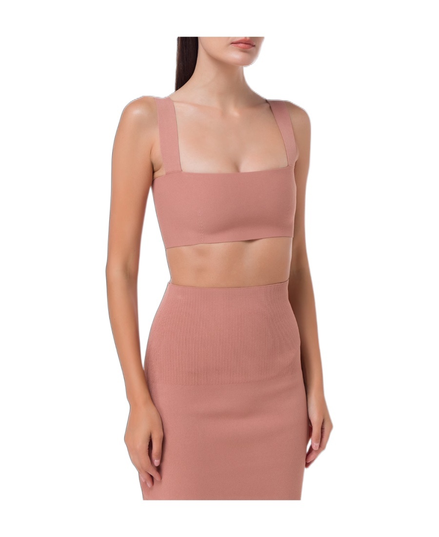 Victoria Beckham Wide Shoulder Strap Bra Underwear In Pink