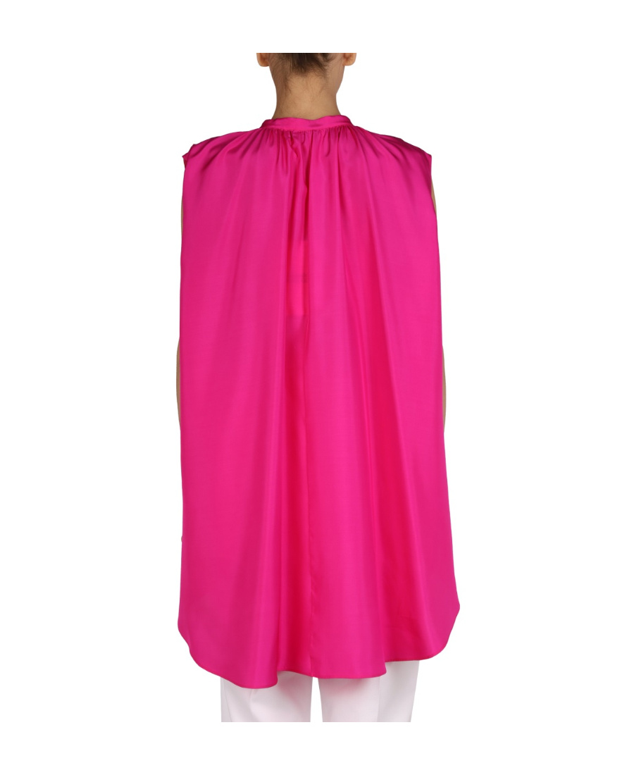 Alexander Mcqueen Silk Blouse In Pink