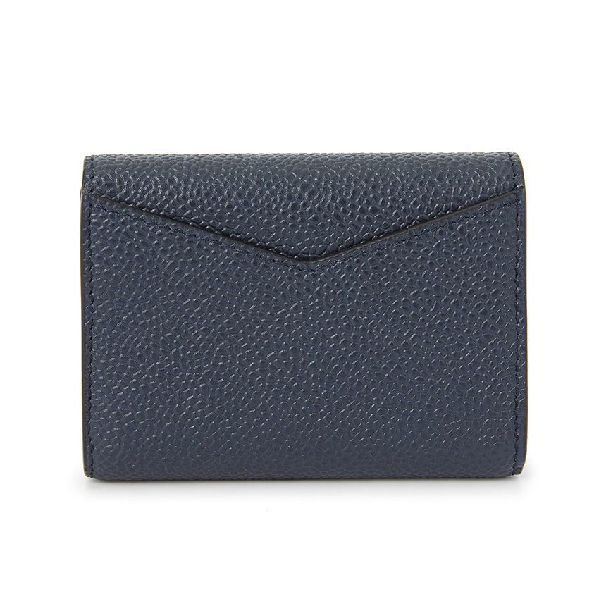 Thom Browne Snap Wallet In Blue