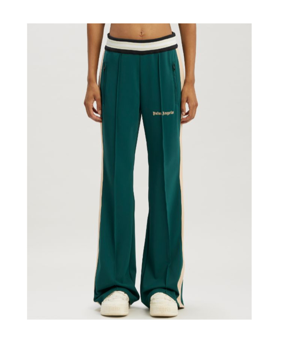 PALM ANGELS ULTRALIGHT FLARE TRACK PANTS 