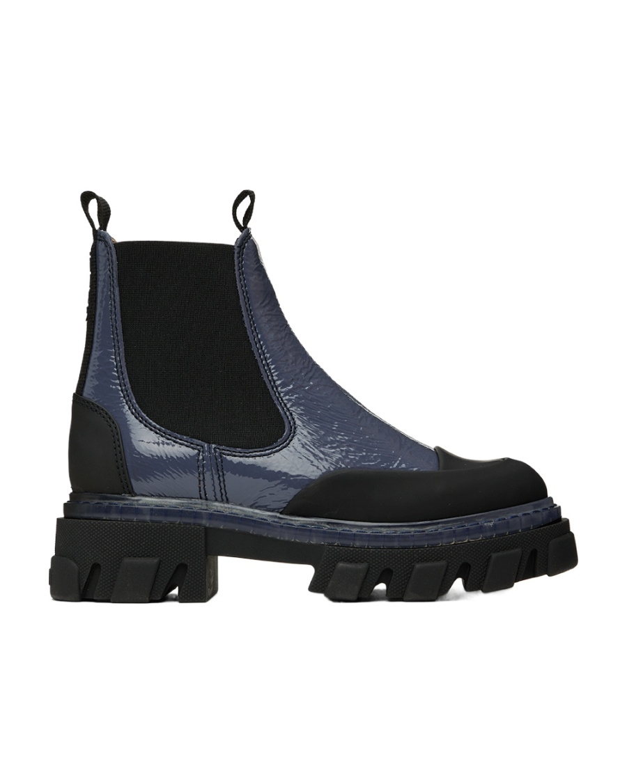 Ganni Low-end Chelsea Boots In Black