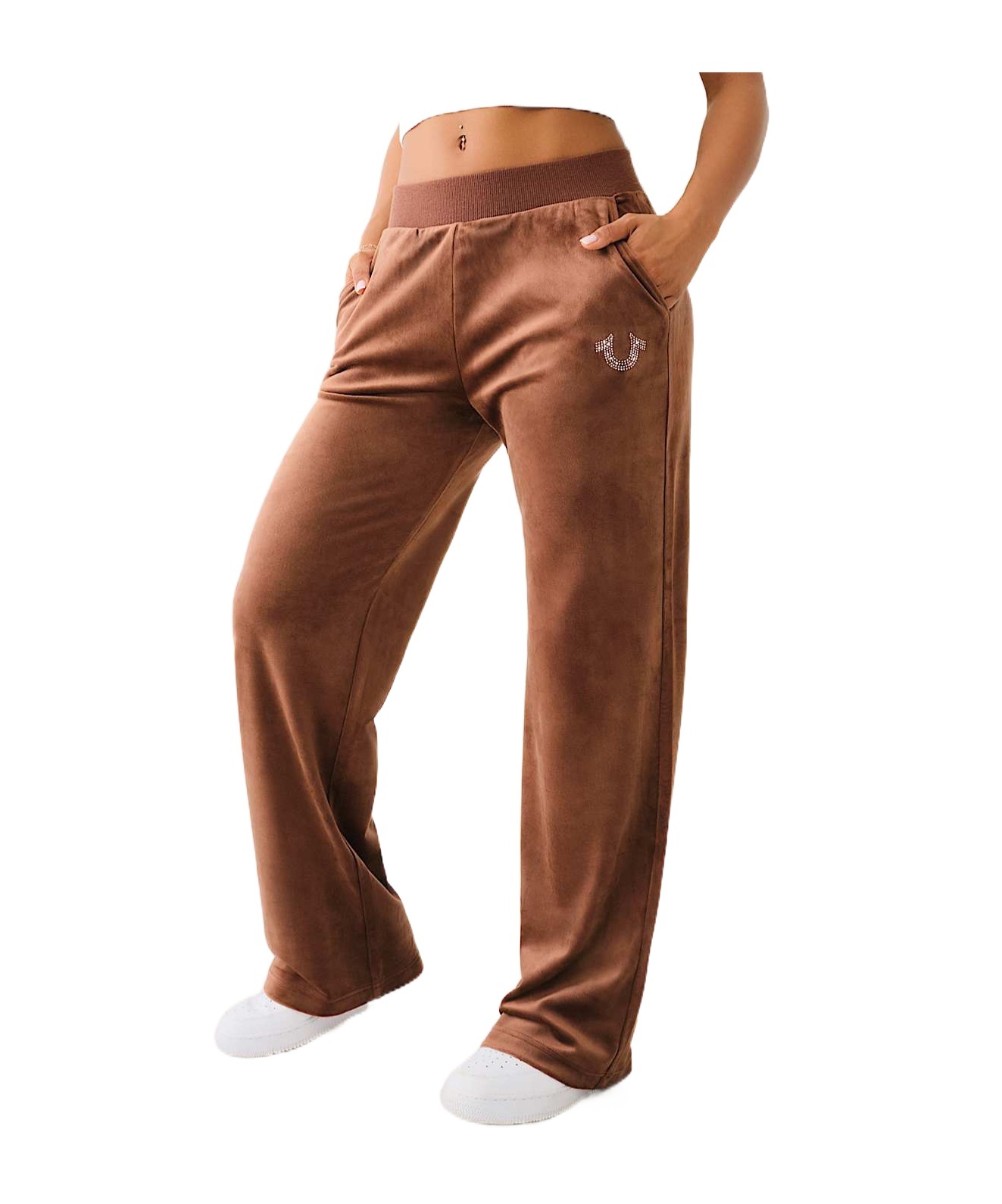 TRUE RELIGION CRYSTAL STRAIGHT LEG SWEAT PANT