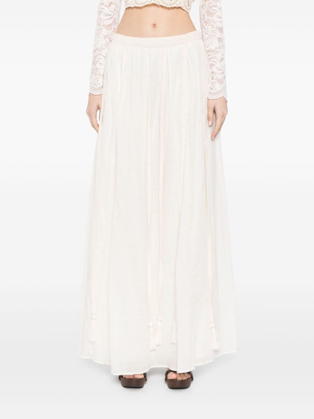Ulla Johnson Super-long Midi Skirt In Neutral