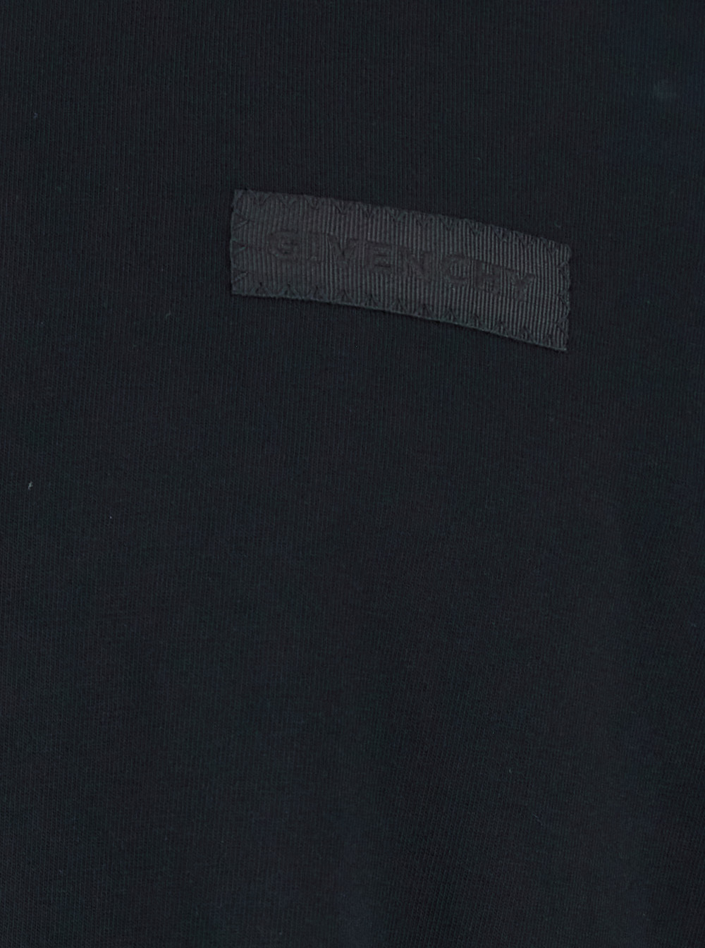 Givenchy T-shirt With Logoed Patch In Black