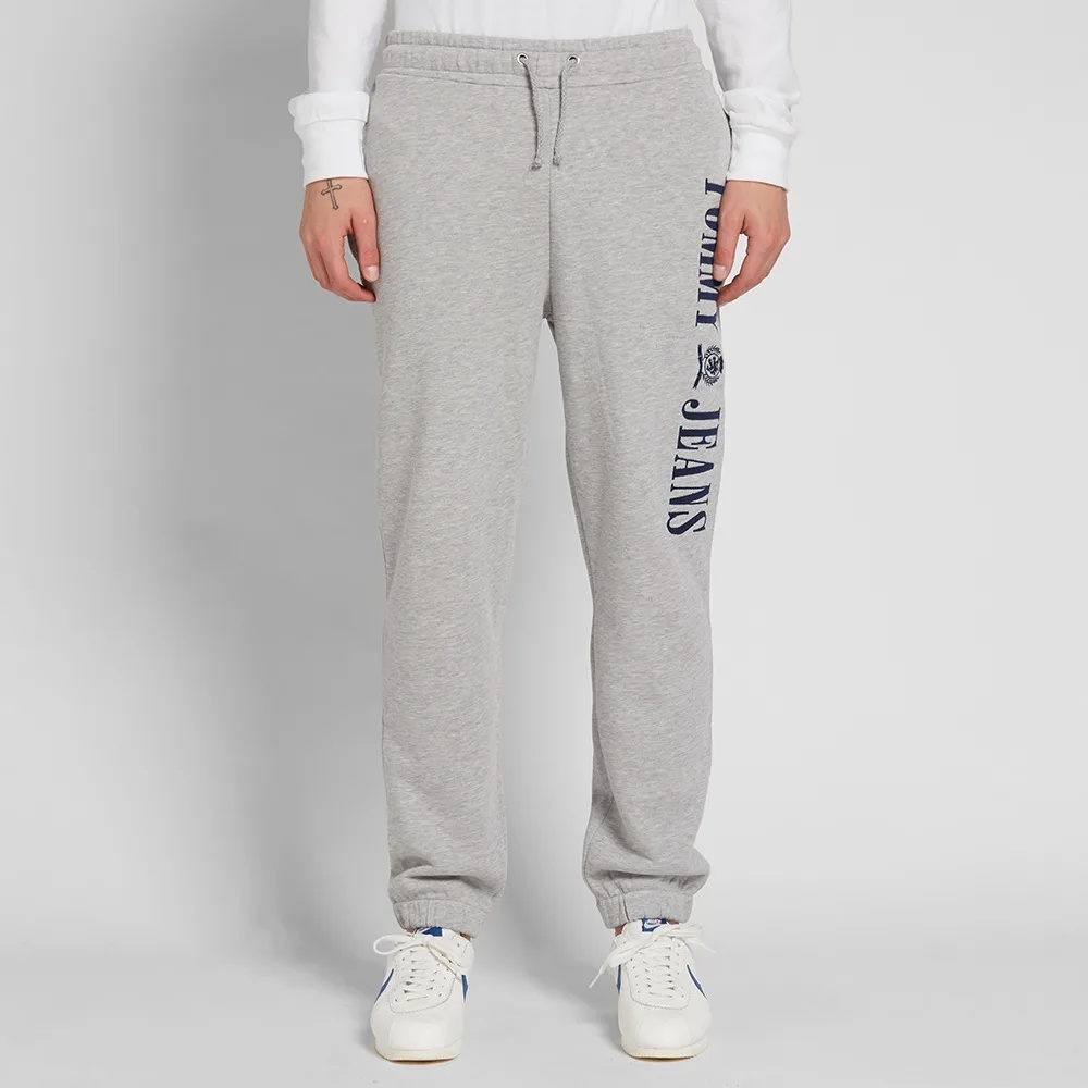 Shop Tommy Hilfiger Logo Printed Sweatpants In Gray