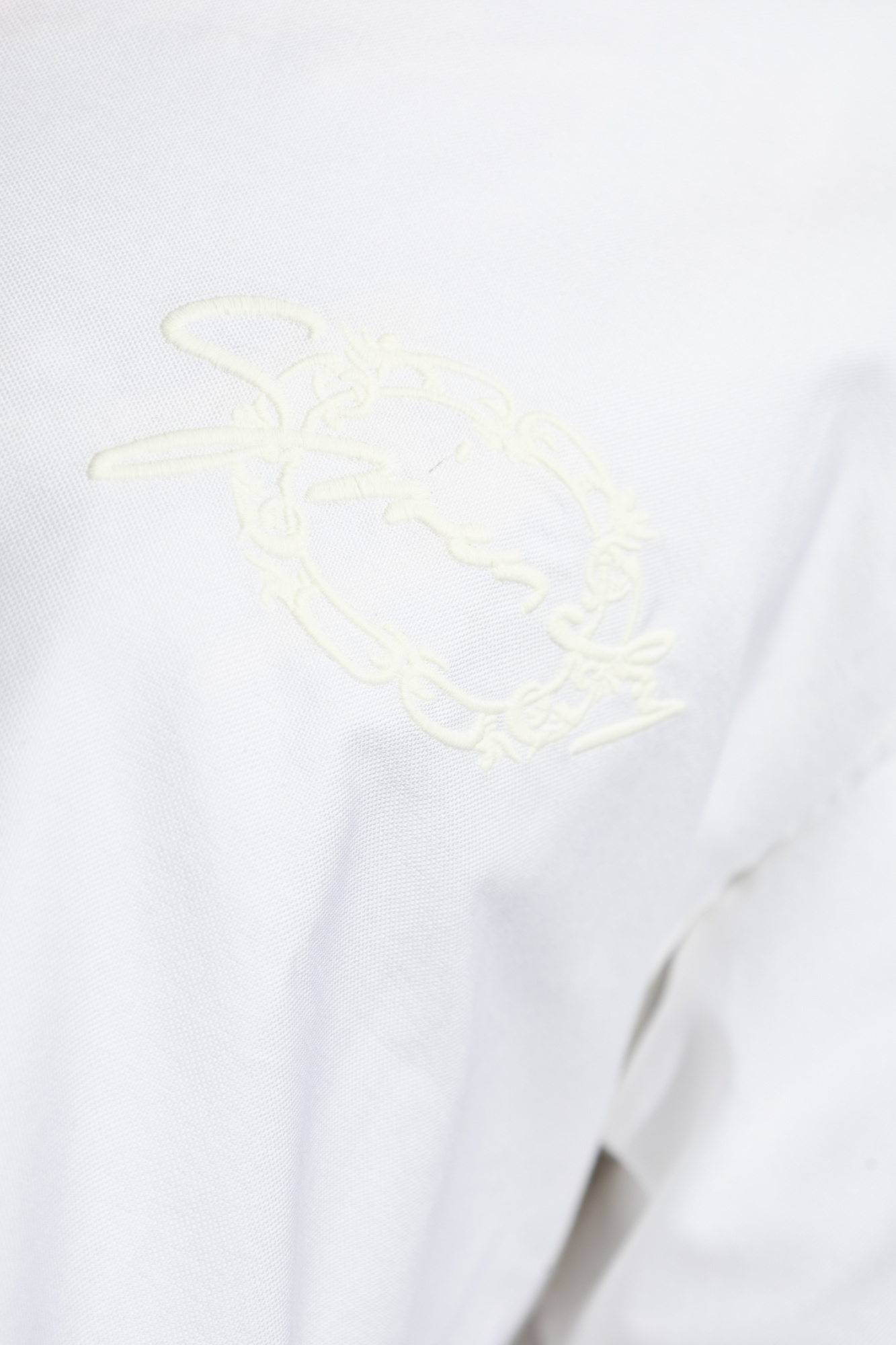 Shop Givenchy Logo-embroidered Shirt In White