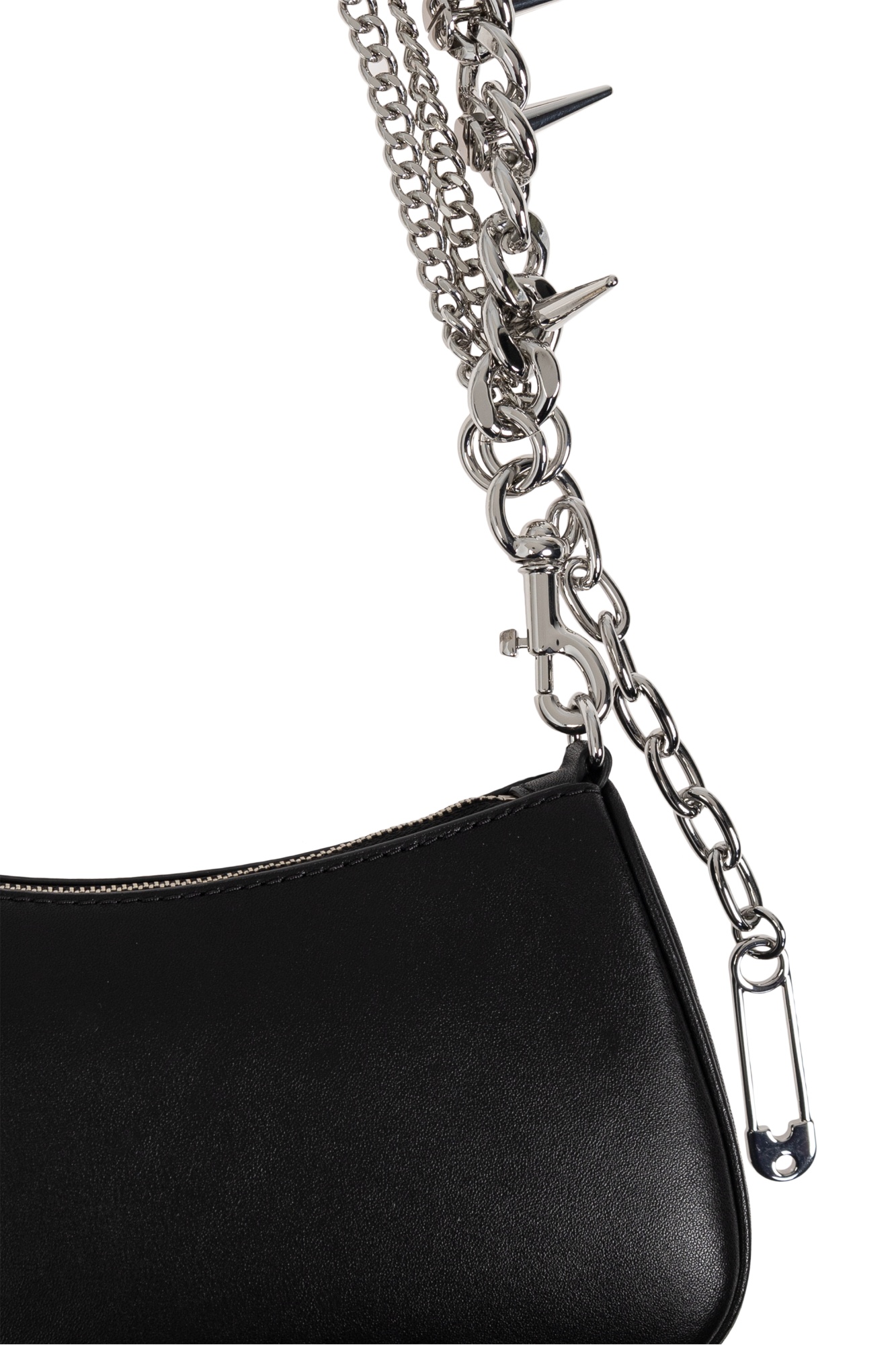 Marc Jacobs Logo Shoulder Bag In Black