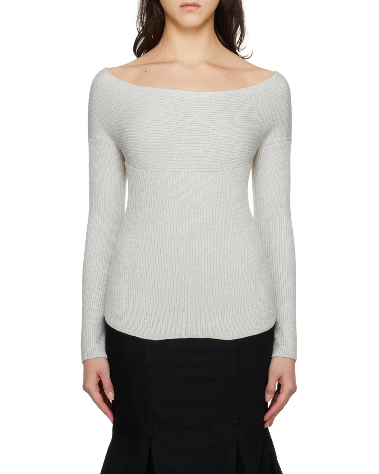 Khaite Salma Open-back Top In Gray