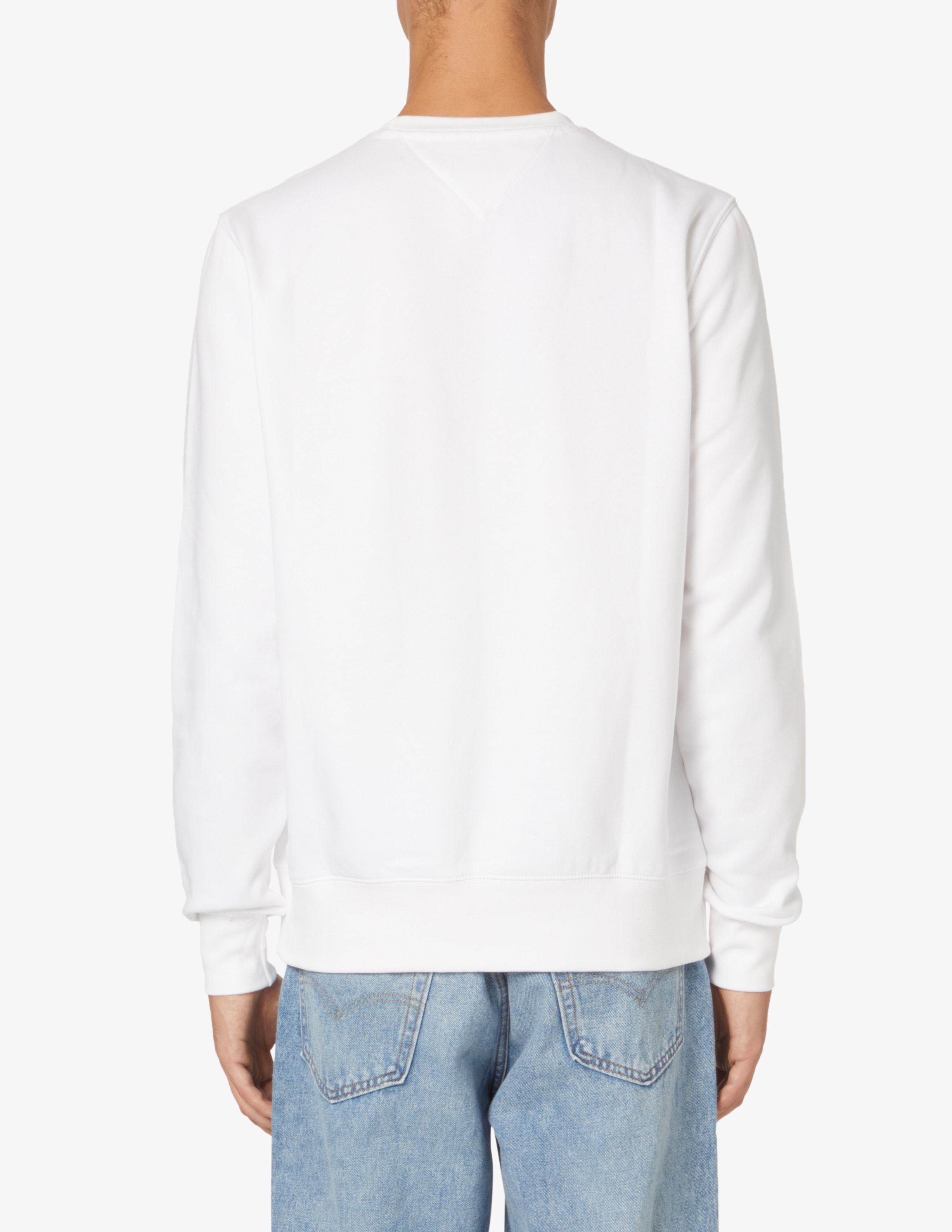 Tommy Hilfiger Logo-embroidered Sweatshirt In White