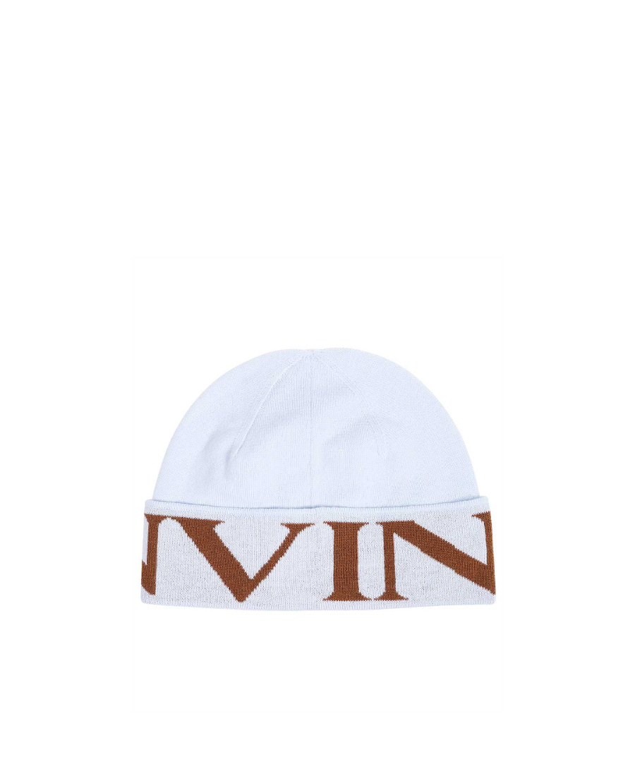 Lanvin Woman Hat Sky Blue Size Onesize Wool In Purple