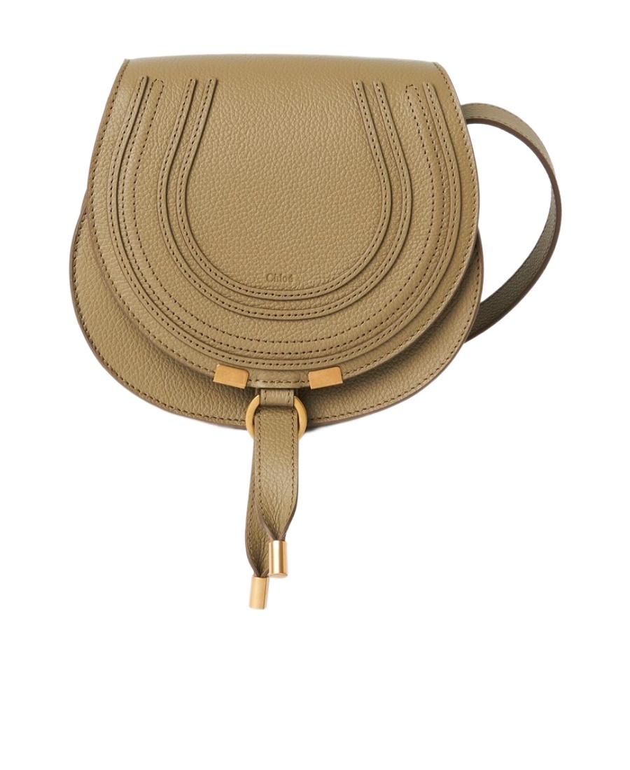 Chloé Small Marcie Leather Crossbody Bag In Brown