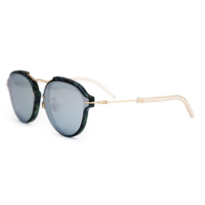 Dior Round Sunglasses In White