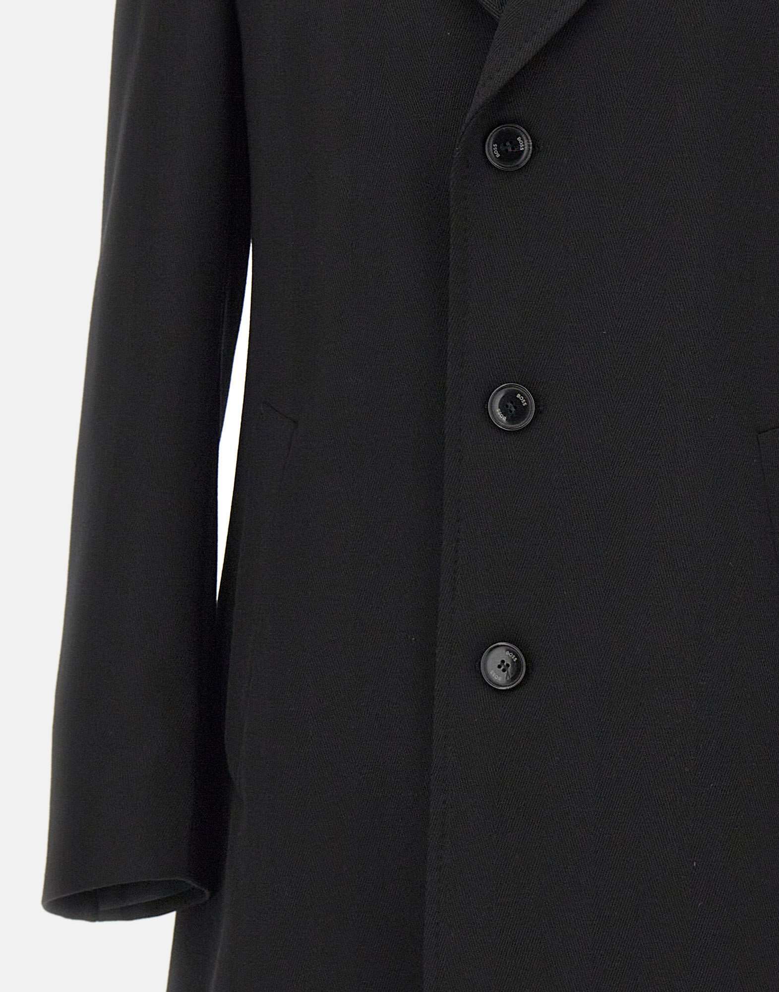 Hugo Boss Long-sleeved Windbreaker In Black