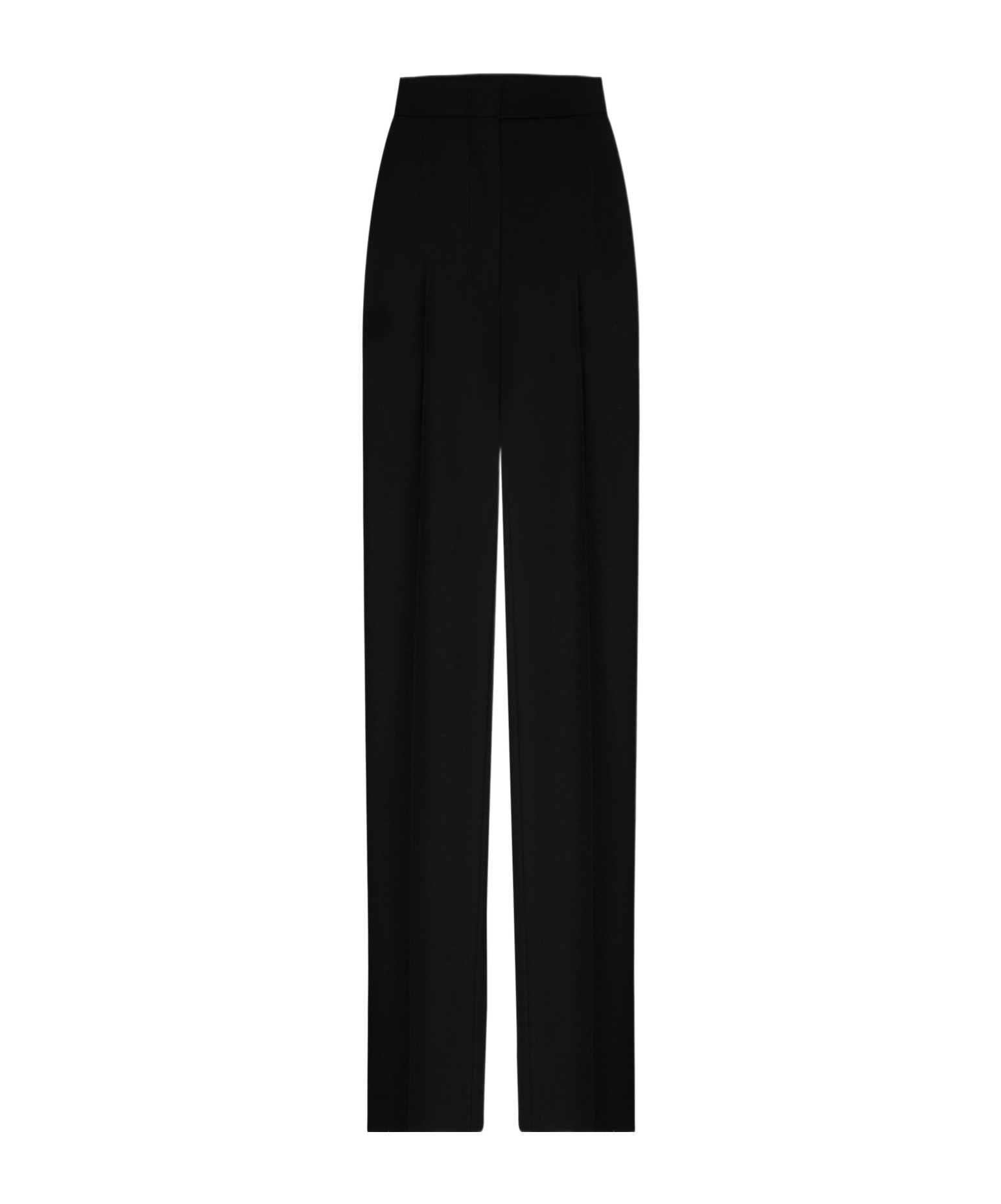 Max Mara Studio Lontra High Waist Trousers In Black