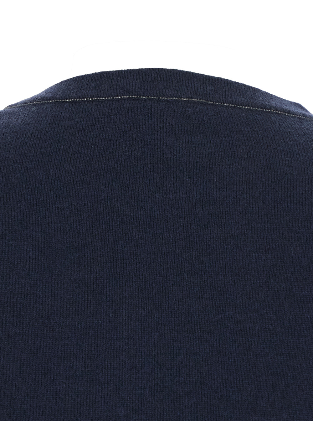 Brunello Cucinelli Blue Sweater With Round Neck In Cashmere Woman In Blue