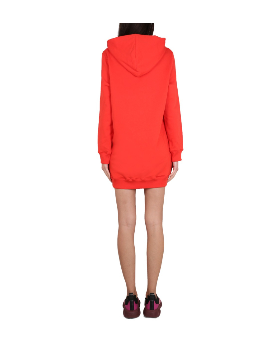 Moschino Couture Sweatshirt With Logo Print In Orange