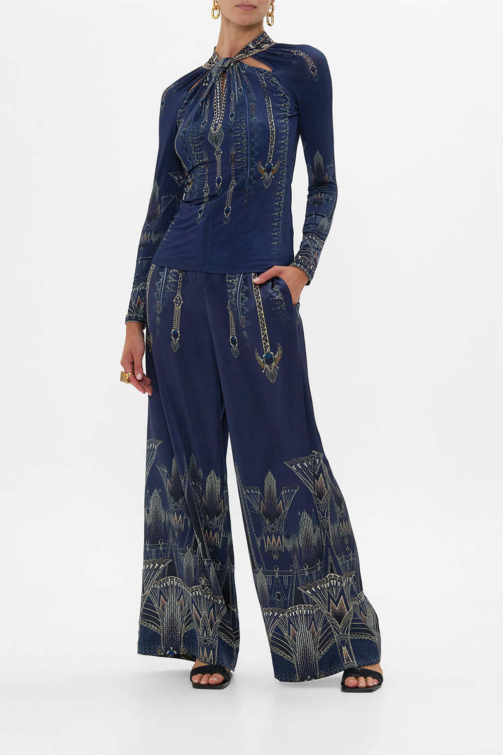 Camilla Wide Leg Waisted Pant The Egypt Effect
