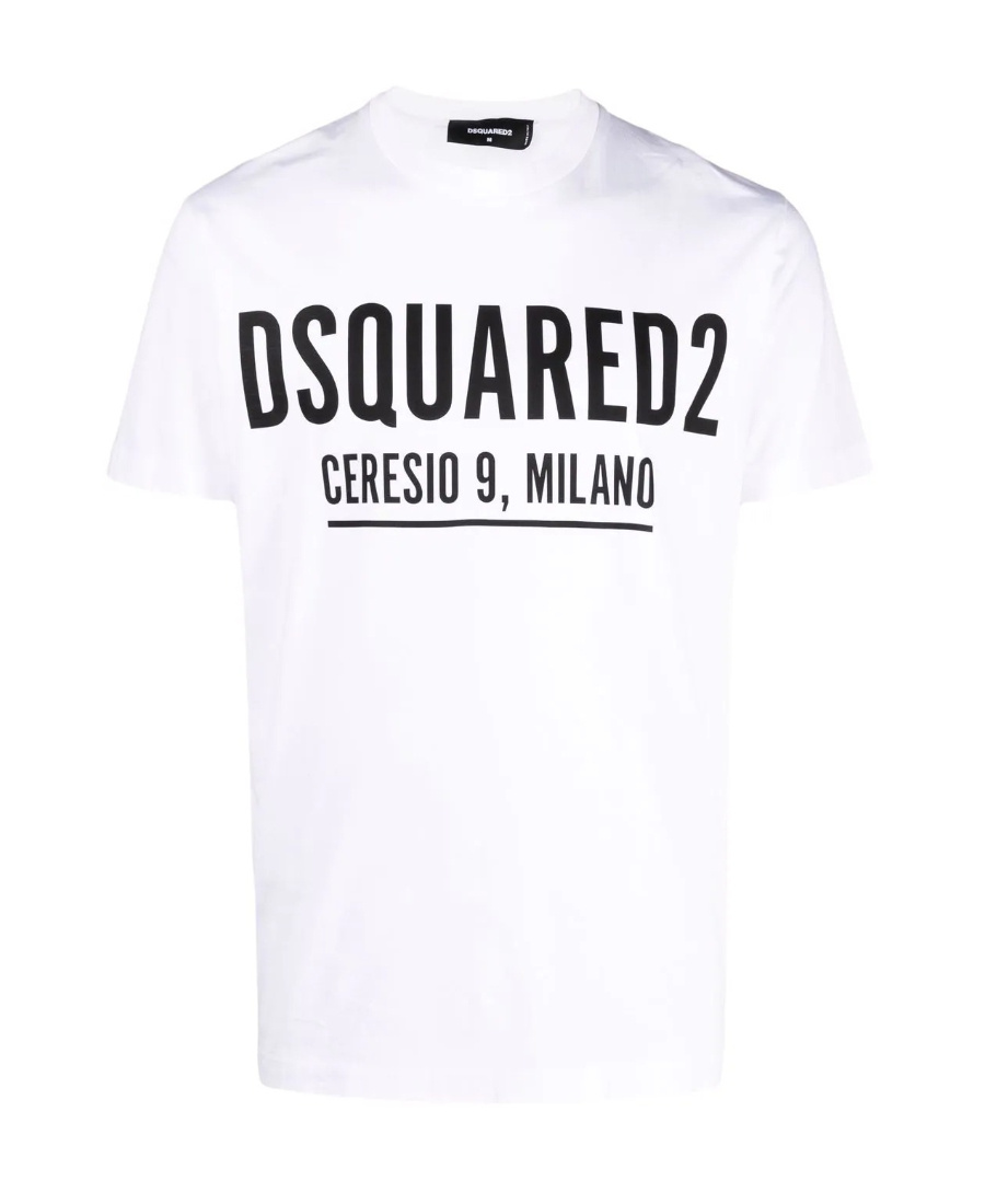 Dsquared2 Ceresio 9 Print Cotton Jersey T-shirt In White