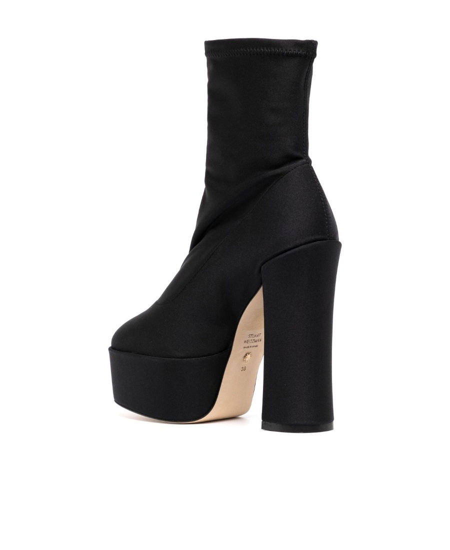 Stuart Weitzman 150mm Block-heel Platform Boots In Black