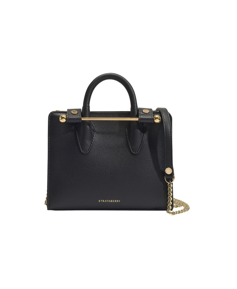 Strathberry Nano Tote In Black