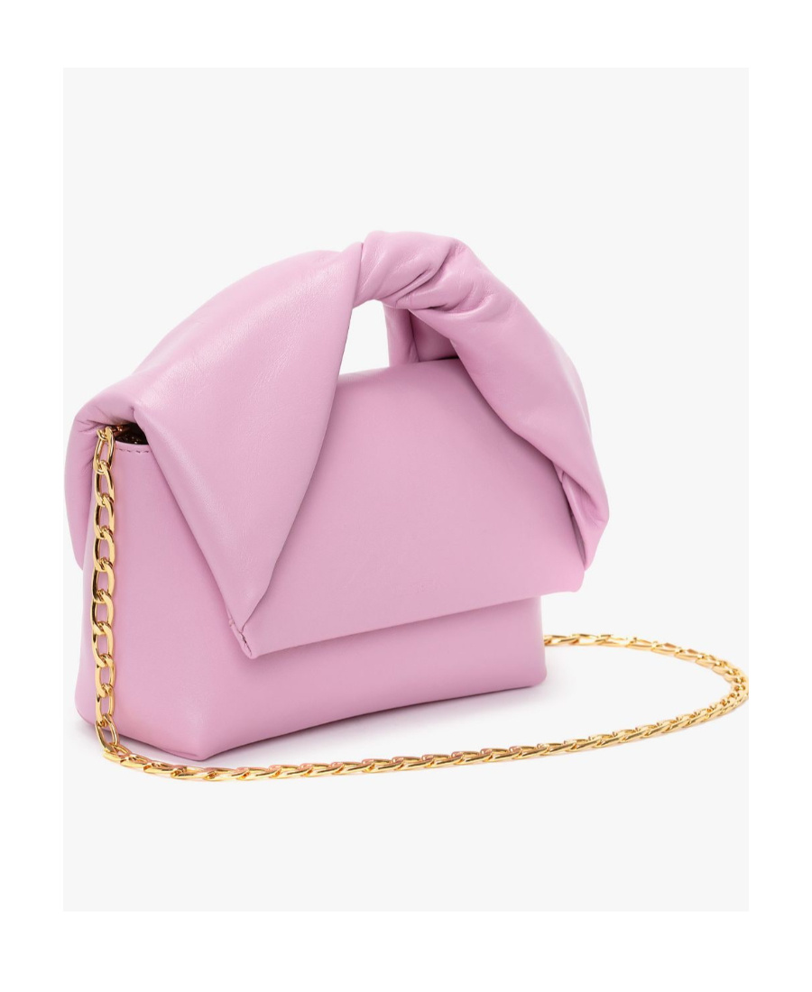 Jw Anderson Medium Twister - Leather Top Handle Bag In Pink