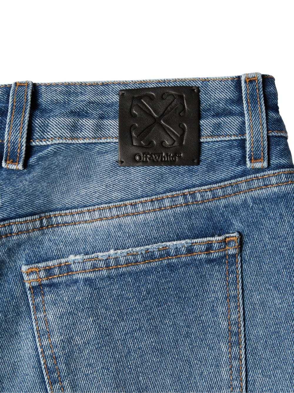 Off-white Off White Womens Slim Flared 5pkt Pant In Blue