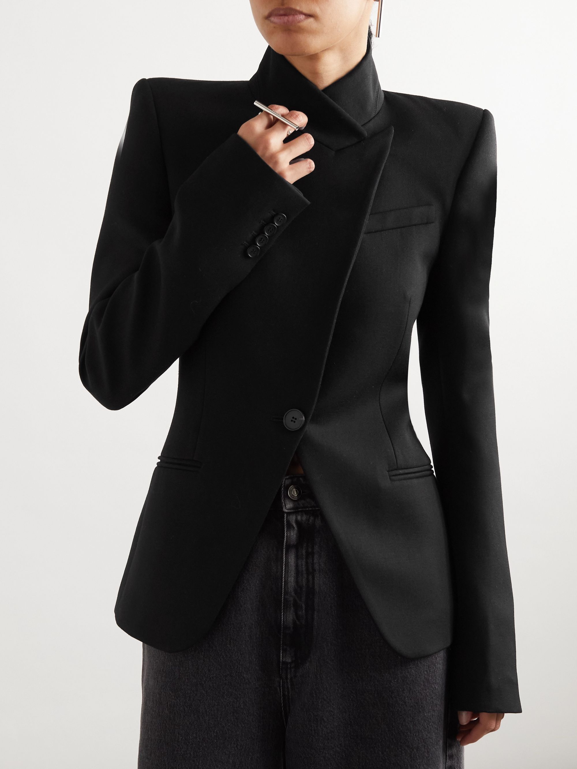 Alexander Mcqueen Coats & Jackets In Black