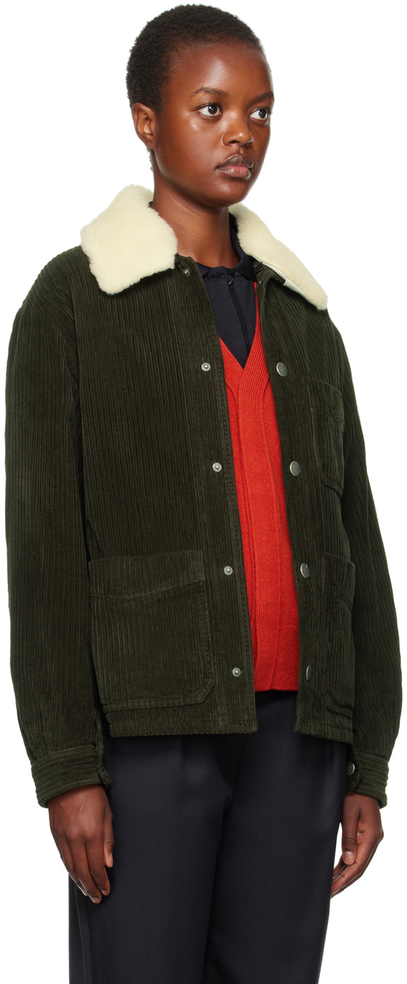 Apc Button Long-sleeved Casual Jacket In Black