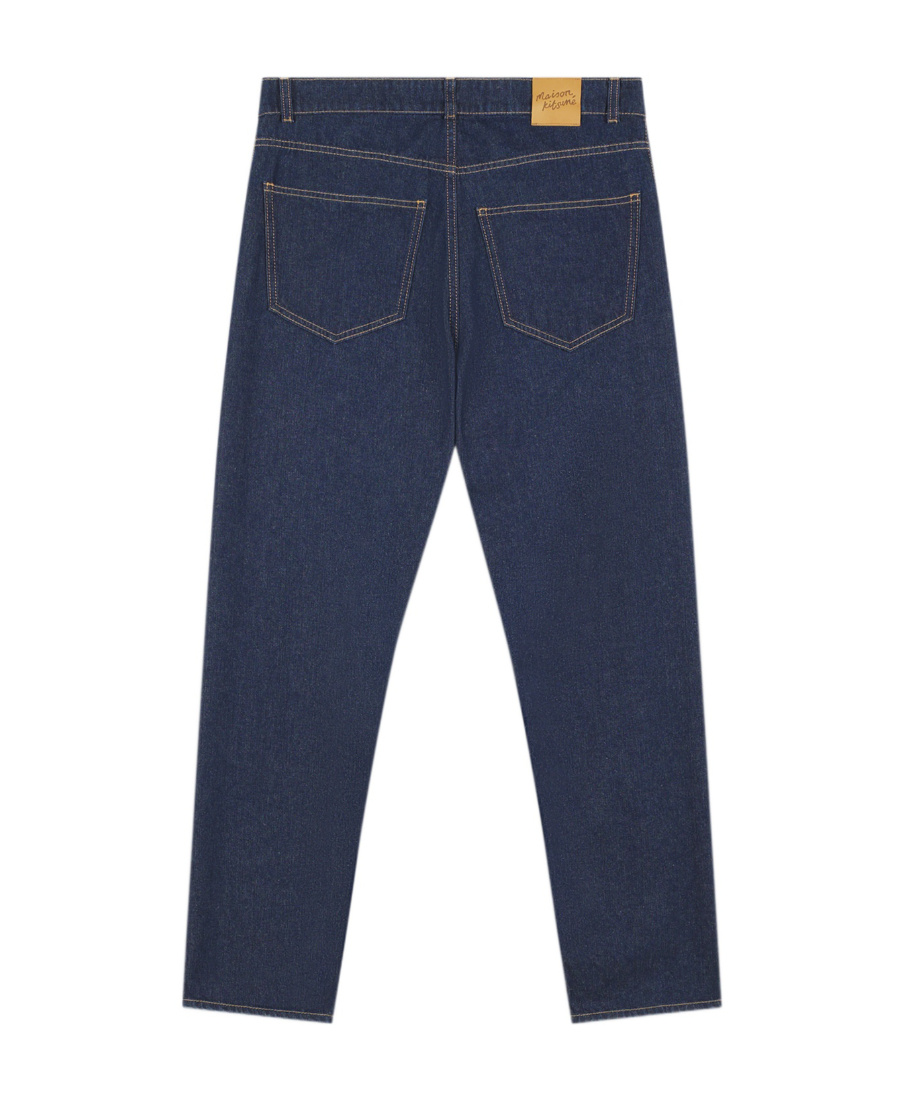 MAISON KITSUNÉ MAISON KITSUNÉ STRAIGHT-LEG MID RISE JEANS