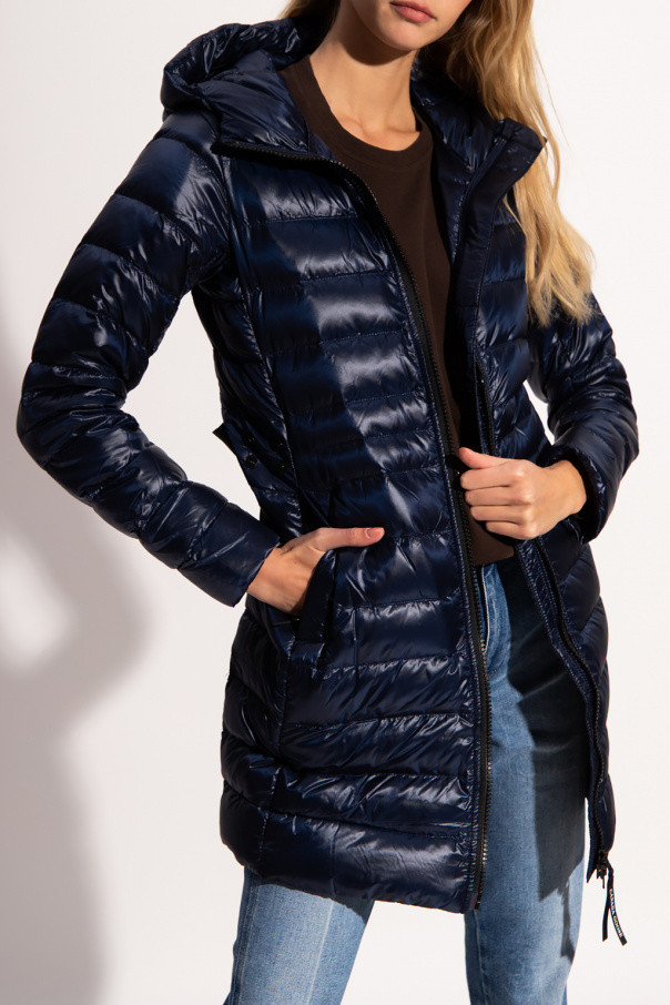 Canada Goose Padded Recycled Nylon Coat In Black