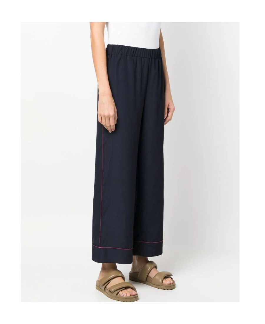 P.a.r.o.s.h Parosh Straight-leg Cropped Trousers In Black