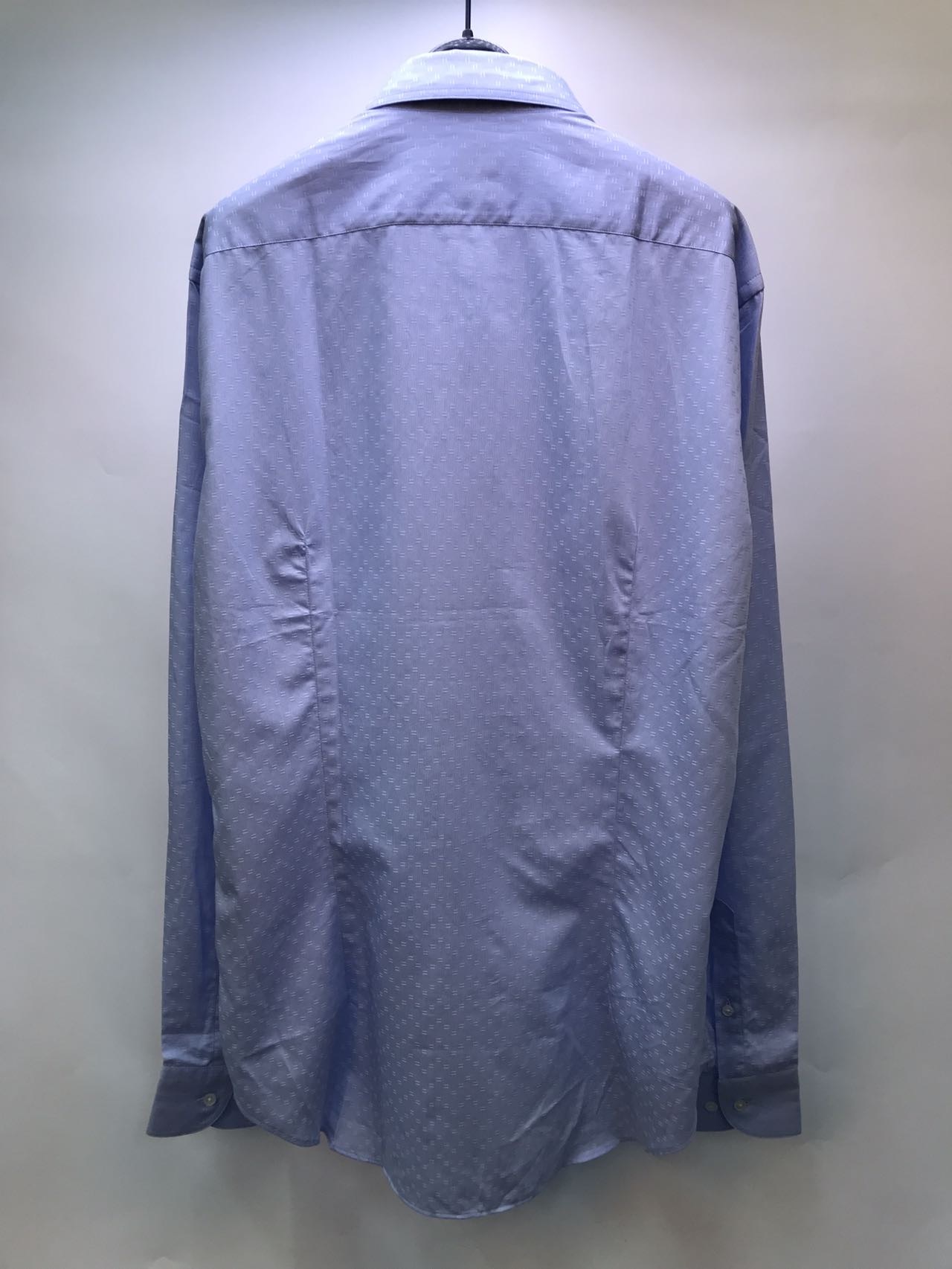 Armani Collezioni Logo Detail Shirt In Blue