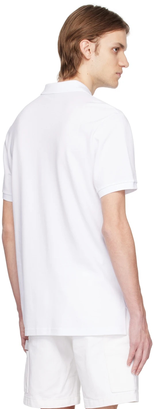 Moschino Logo Polo Shirt In White