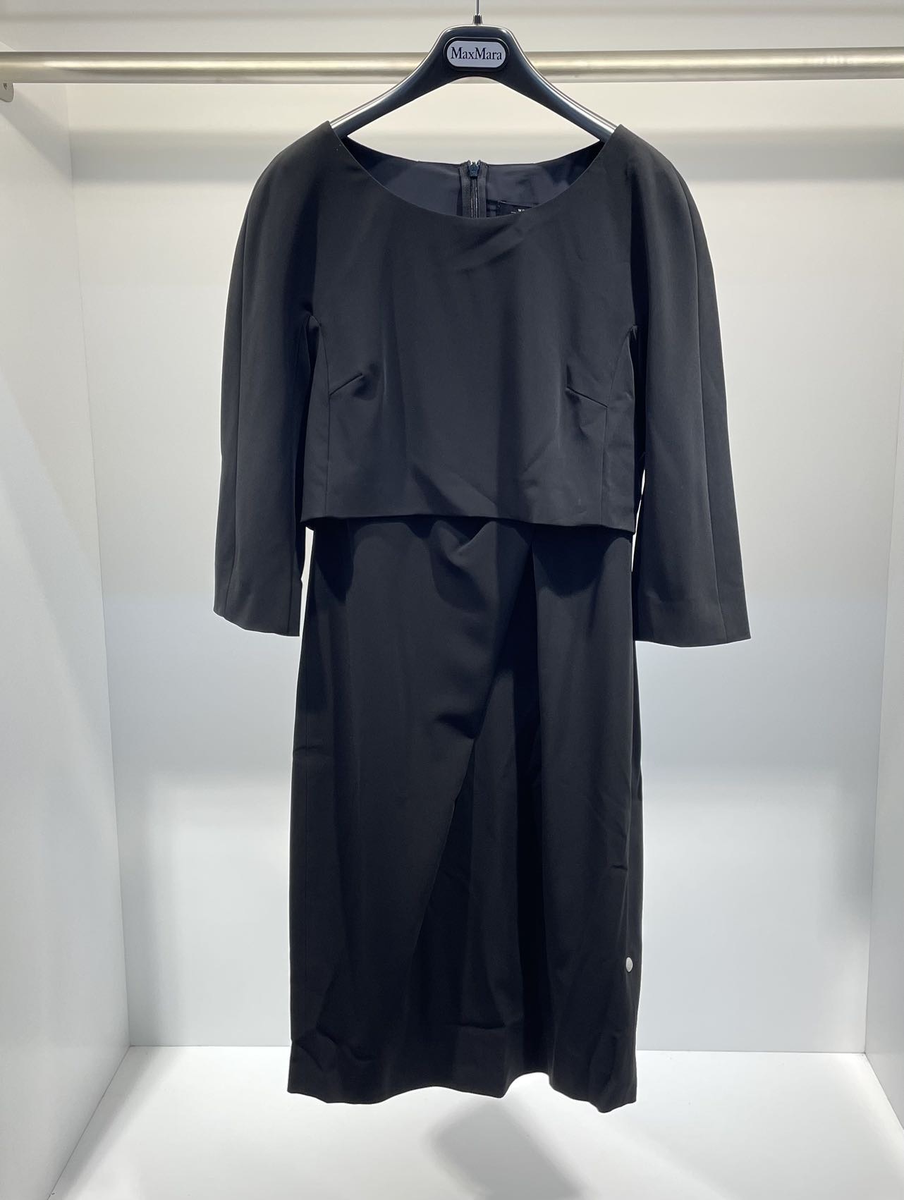 Weekend Max Mara Round-neck Dress In Black
