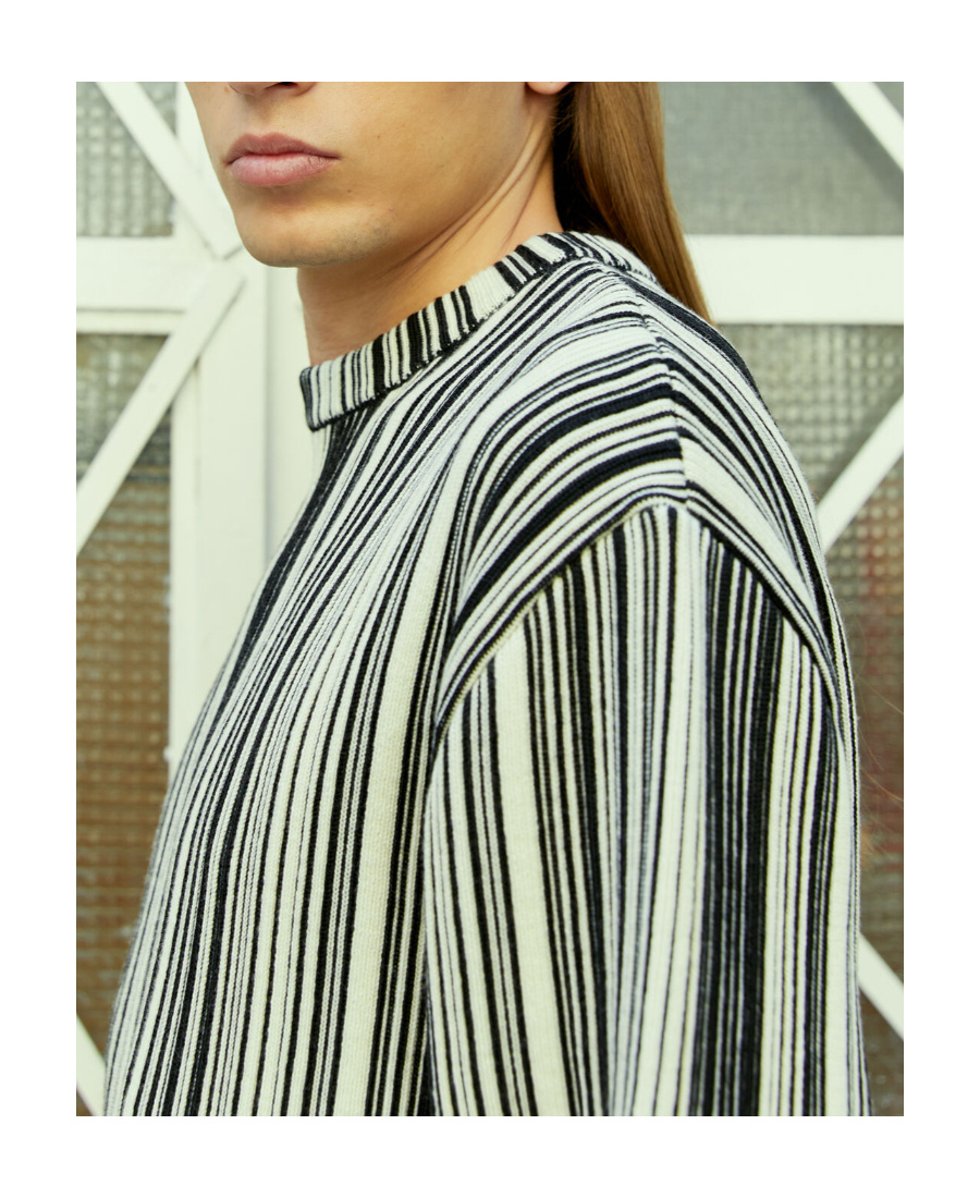 VTMNTS PATTERN KNITTED SWEATER 
