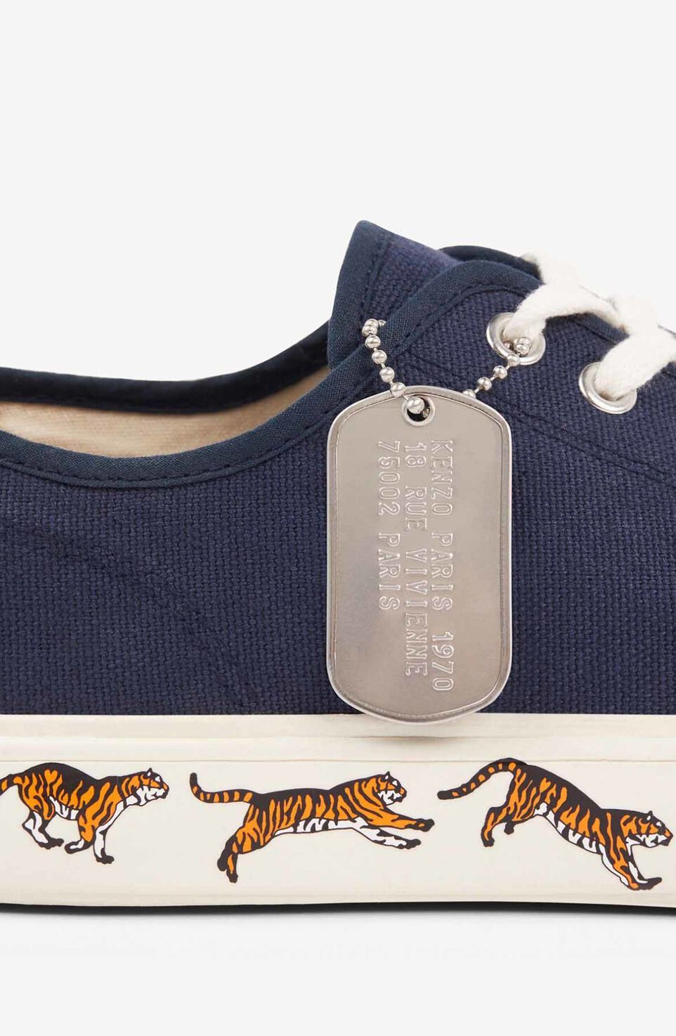 Kenzo Round-toe Low-top Sneakers In Nude