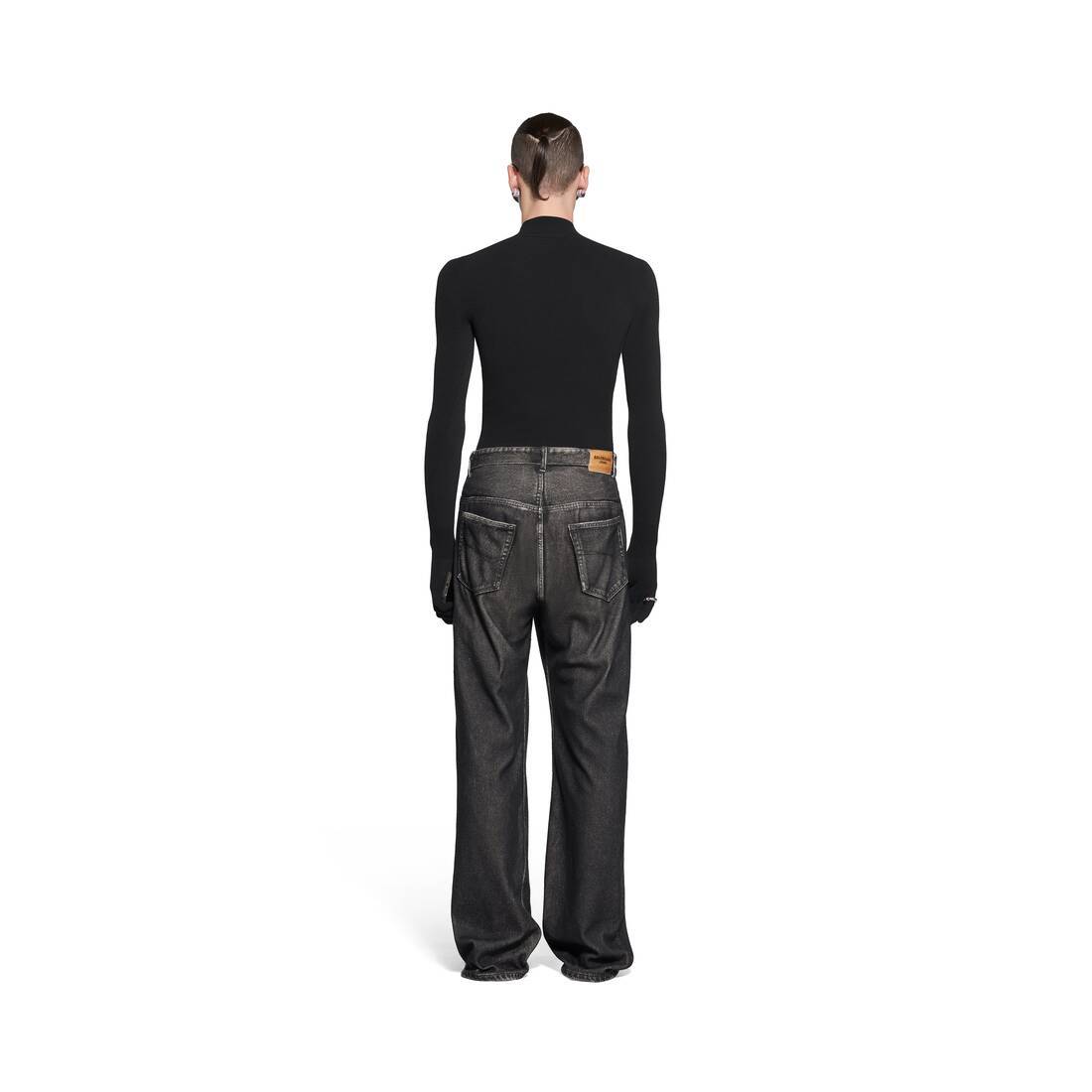 Balenciaga Halbhohe Wide-leg-jeans In Black