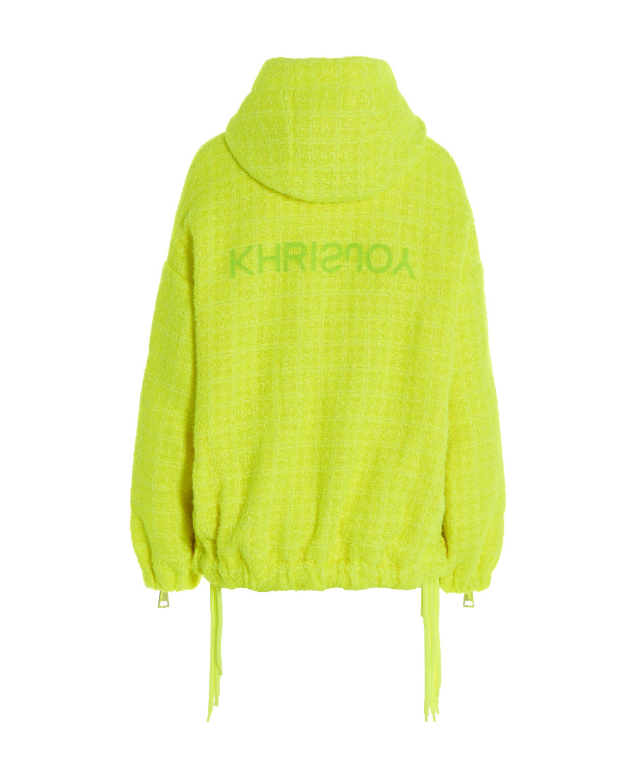 Khrisjoy Chris Windbreaker Tweed Casual Jackets And Parka Yellow In Yellow