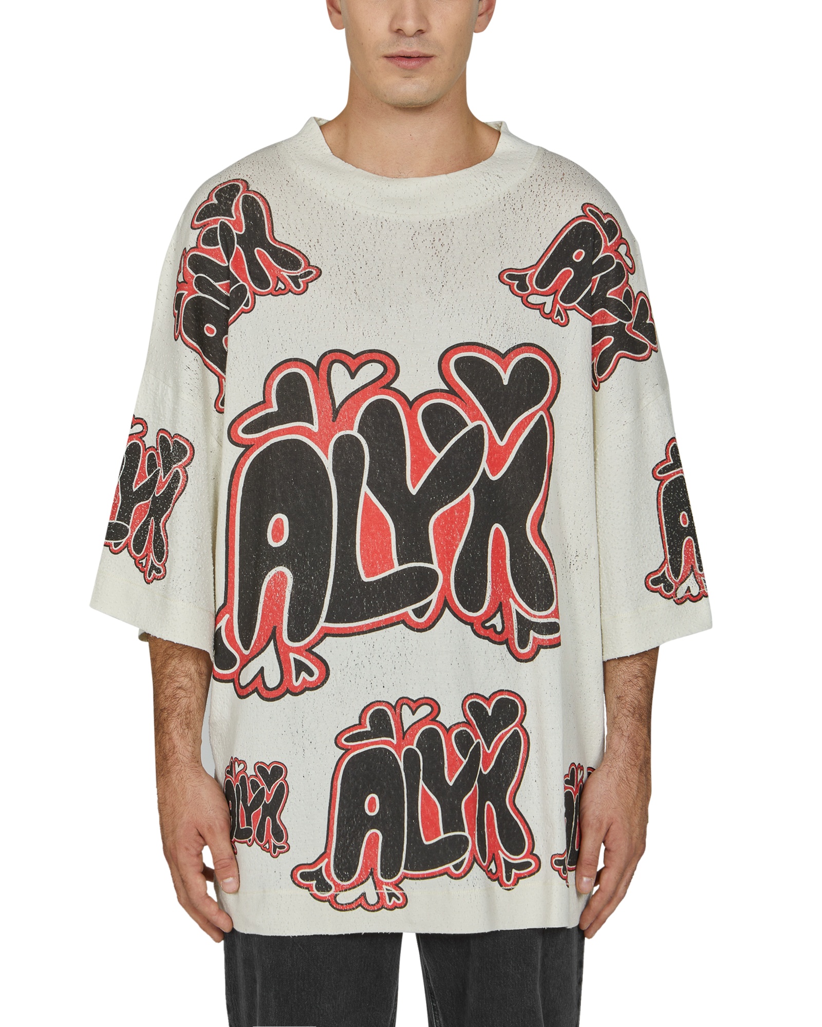 Alyx 1017 9sm Logo Printed Oversize T-shirt In Multicolor