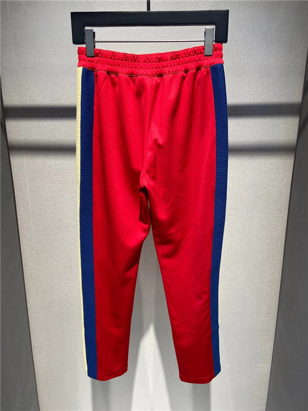 Gucci Side-stripe Track Pants In Red