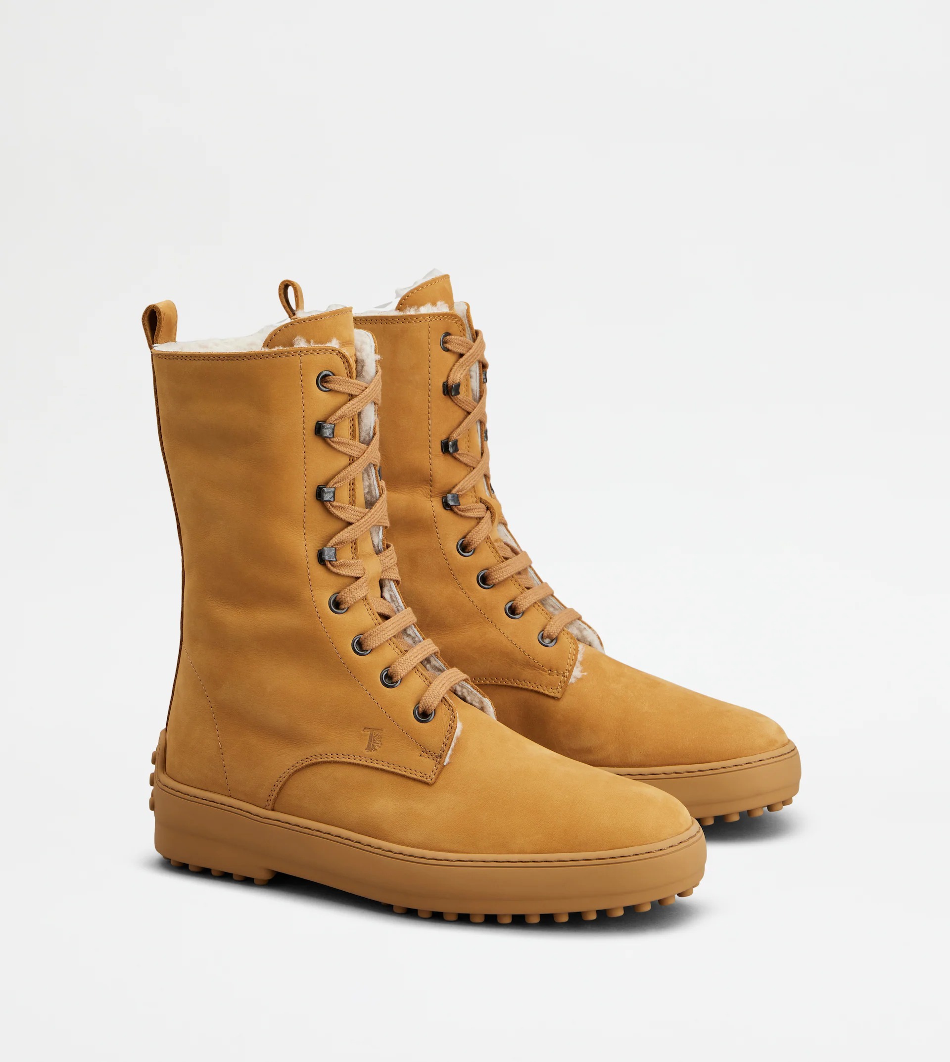 Tod's Winter Gommino Ankle Boots In Nubuck In Brown